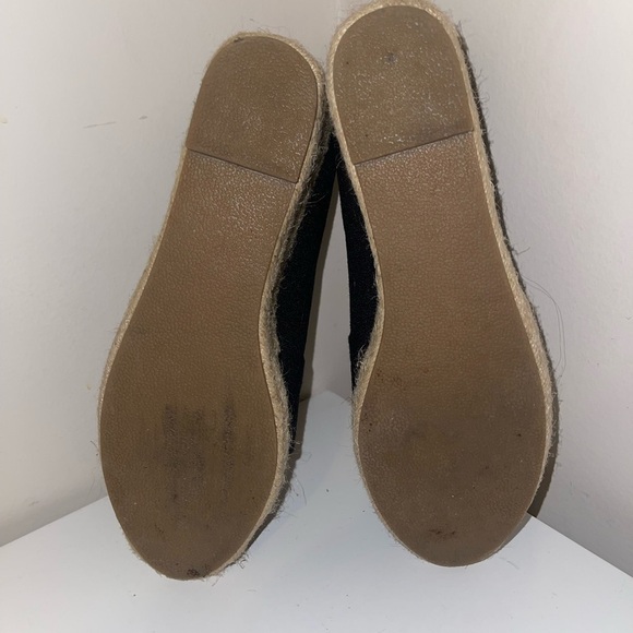 Sears Wilma Black Peep Toe Wedge Espadrilles Women Size 10 US - Picture 6 of 6